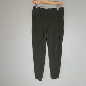 J. Jill Purejill Olive Green Pima Cotton Modal Ruched Ankle Jogger Pants‎ XS